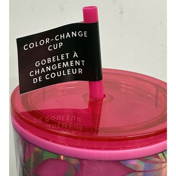 Starbucks Holiday 2023 Hot Pink With Silver Ribbon Color Change Venti Tumbler - Picture 2 of 6